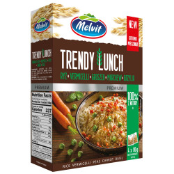 MELVIT Trendy lunch ryz-vermicelli-groszek  6x(4x80g)